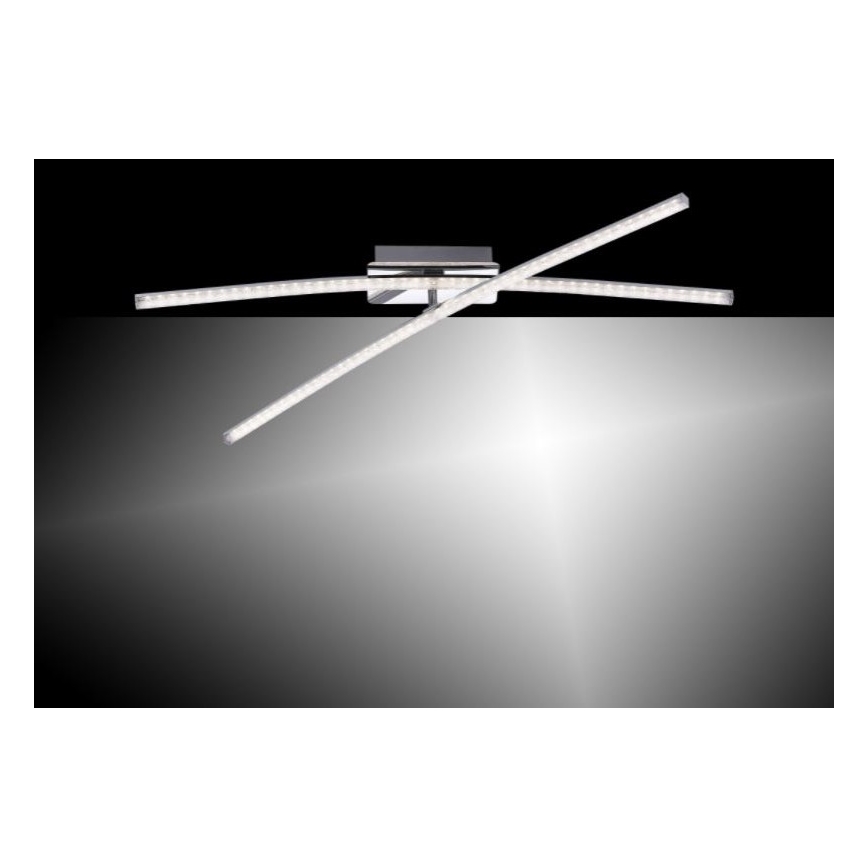 Leuchten Direkt 11292-17 - LED Surface-mounted chandelier SIMON 2xLED/8W/230V shiny chrome