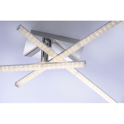 Leuchten Direkt 11293-17 - LED Surface-mounted chandelier SIMON 3xLED/5W/230V shiny chrome