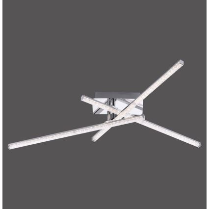 Leuchten Direkt 11293-17 - LED Surface-mounted chandelier SIMON 3xLED/5W/230V shiny chrome