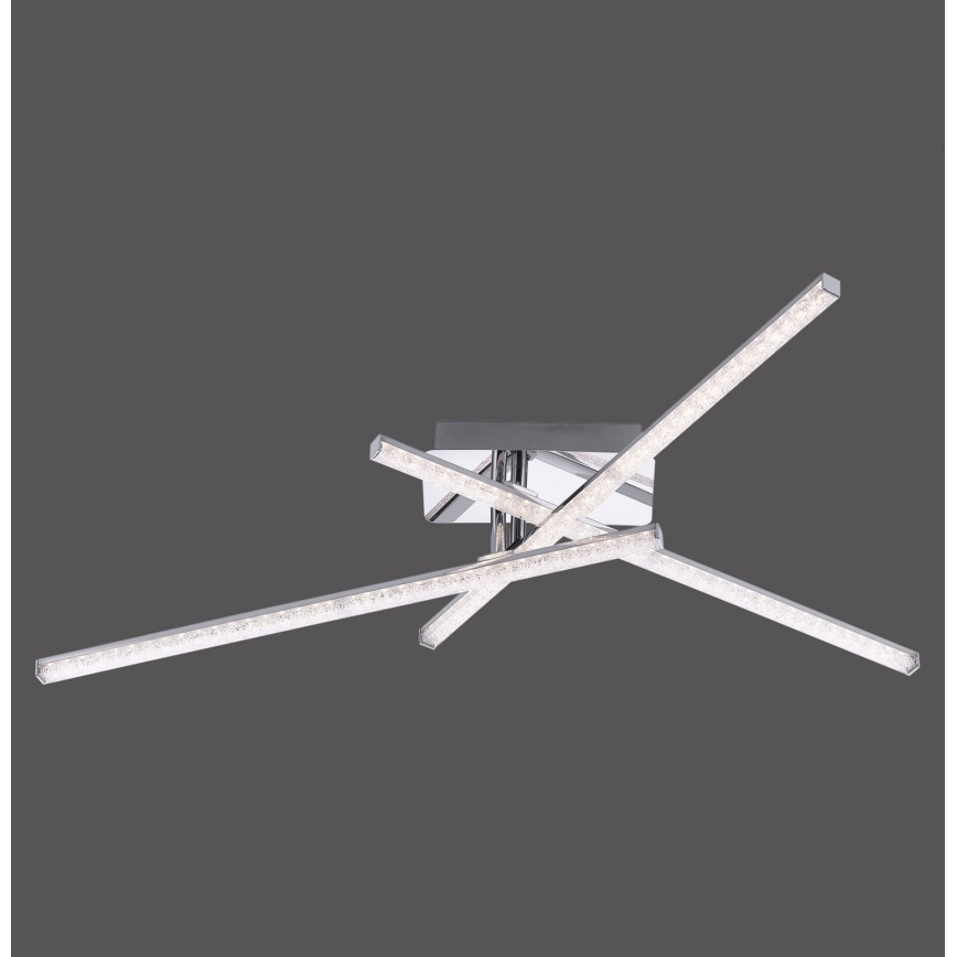 Leuchten Direkt 11293-17 - LED Surface-mounted chandelier SIMON 3xLED/5W/230V shiny chrome