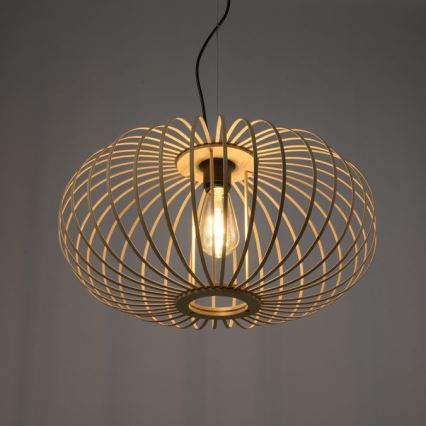 Leuchten Direkt 11409-79 - Chandelier on a string RACOON 1xE27/40W/230V bamboo
