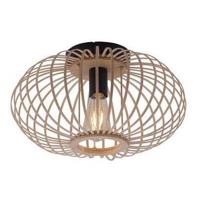 Leuchten Direkt 11410-79 - Surface-mounted chandelier RACOON 1xE27/40W/230V d. 40 cm bamboo