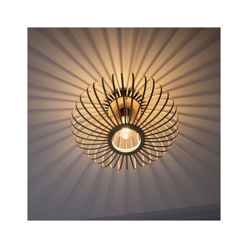 Leuchten Direkt 11410-79 - Surface-mounted chandelier RACOON 1xE27/40W/230V d. 40 cm bamboo