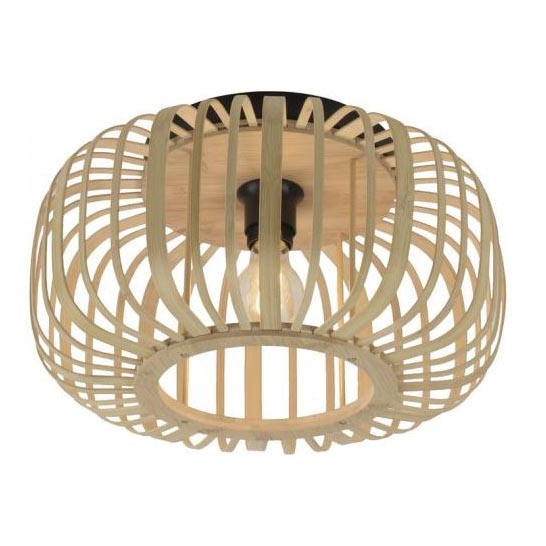Leuchten Direkt 11412-79 - Surface-mounted chandelier RACOON 1xE27/40W/230V d. 40 cm bamboo
