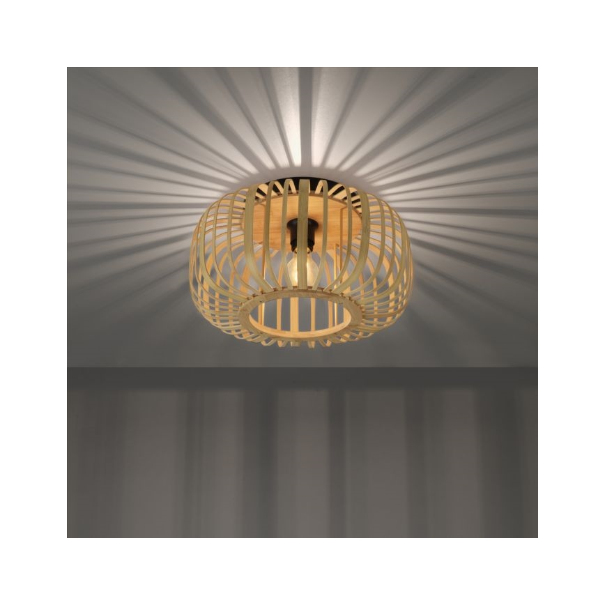 Leuchten Direkt 11412-79 - Surface-mounted chandelier RACOON 1xE27/40W/230V d. 40 cm bamboo