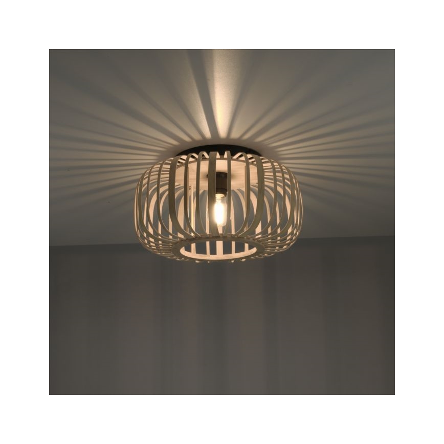 Leuchten Direkt 11412-79 - Surface-mounted chandelier RACOON 1xE27/40W/230V d. 40 cm bamboo