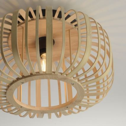 Leuchten Direkt 11412-79 - Surface-mounted chandelier RACOON 1xE27/40W/230V d. 40 cm bamboo