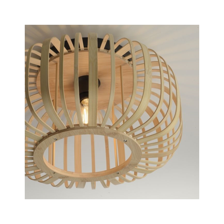 Leuchten Direkt 11412-79 - Surface-mounted chandelier RACOON 1xE27/40W/230V d. 40 cm bamboo