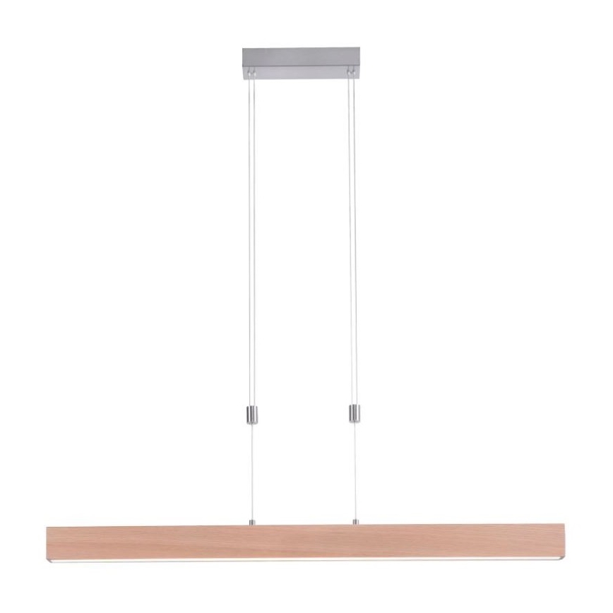 Leuchten Direkt 11420-78 - LED cable pendant AMANDA LED/30W/230V 2700-5000K 110 cm brown