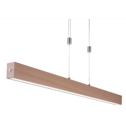 Leuchten Direkt 11420-78 - LED cable pendant AMANDA LED/30W/230V 2700-5000K 110 cm brown