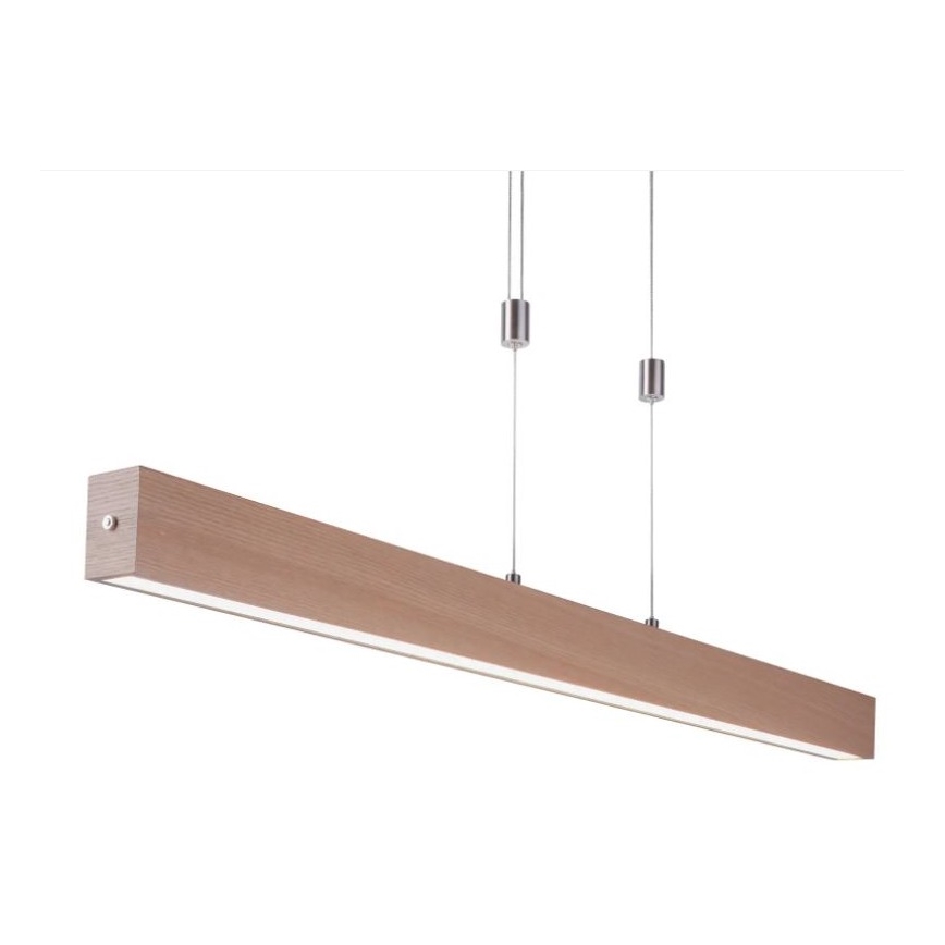 Leuchten Direkt 11420-78 - LED cable pendant AMANDA LED/30W/230V 2700-5000K 110 cm brown