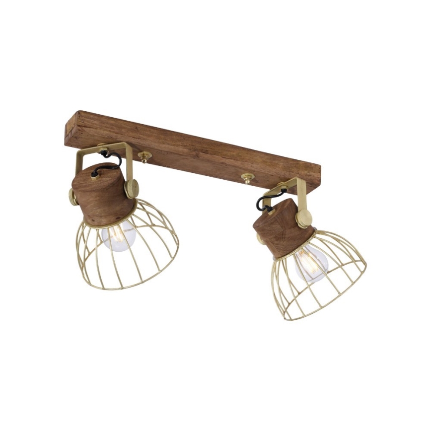 Leuchten Direkt 11487-60 - Spotlight ALAMI 2xE27/25W/230V mango tree