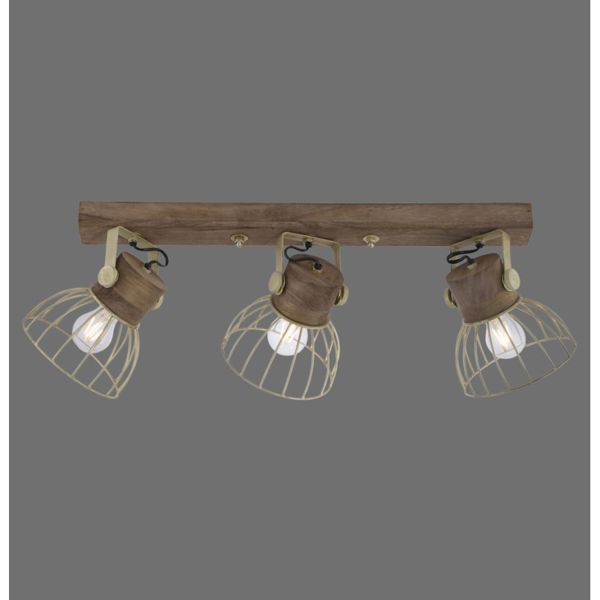Leuchten Direkt 11488-60 - Spotlight ALAMI 3xE27/25W/230V mango tree