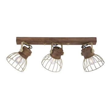 Leuchten Direkt 11488-60 - Spotlight ALAMI 3xE27/25W/230V mango tree