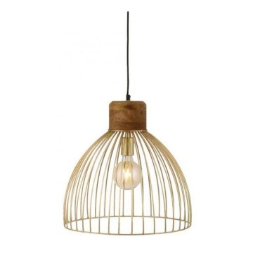 Leuchten Direkt 11489-60 - Chandelier on a string ALAMI 1xE27/25W/230V mango tree