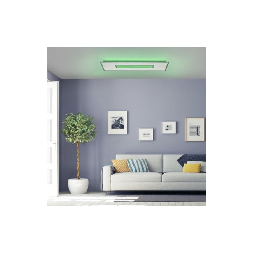 Leuchten Direkt 11646-16 - LED RGB Dimmable ceiling light RECESS 1xLED/41W/230V + 1xLED/7,5W + remote control