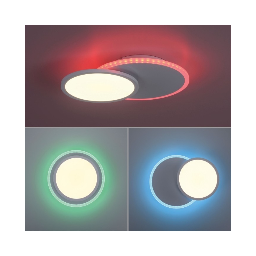 Leuchten Direkt 11662-16 - LED RGB Dimmable ceiling light ARENDA LED/21W/230V + remote control