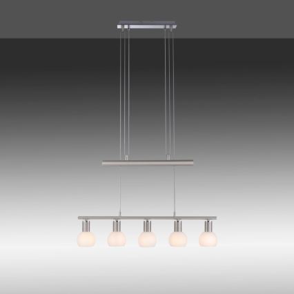 Leuchten Direkt 11939-55 - Chandelier on a string BENEDIKT 5xE14/40W/230V