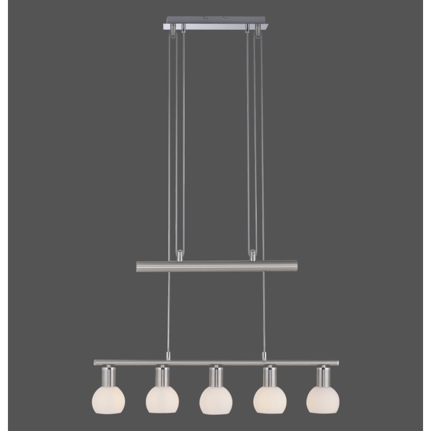 Leuchten Direkt 11939-55 - Chandelier on a string BENEDIKT 5xE14/40W/230V