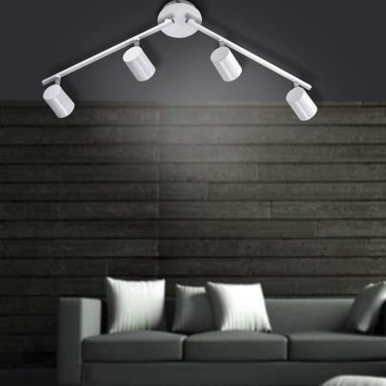 Leuchten Direkt 11944-16 - LED Spotlight TARIK 4xGU10/5W/230V white