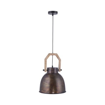 Leuchten Direkt 11986-18 - Chandelier on a string SAMIA 1xE27/40W/230V mango tree
