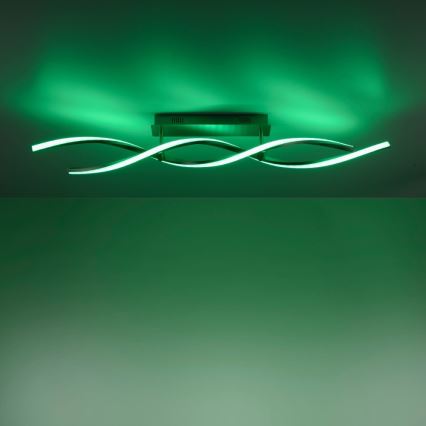 Leuchten Direkt 11993-55 - LED RGB Dimmable surface-mounted chandelier SWING 2xLED/8,5W/230V 2700-5000K + remote control