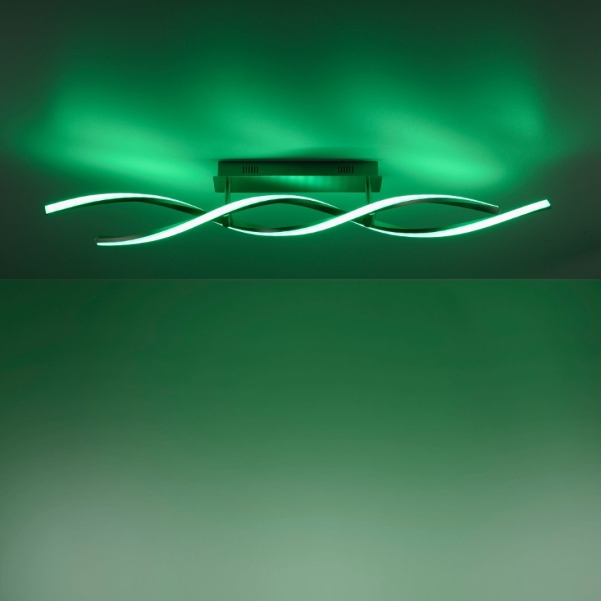Leuchten Direkt 11993-55 - LED RGB Dimmable surface-mounted chandelier SWING 2xLED/8,5W/230V 2700-5000K + remote control