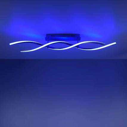 Leuchten Direkt 11993-55 - LED RGB Dimmable surface-mounted chandelier SWING 2xLED/8,5W/230V 2700-5000K + remote control