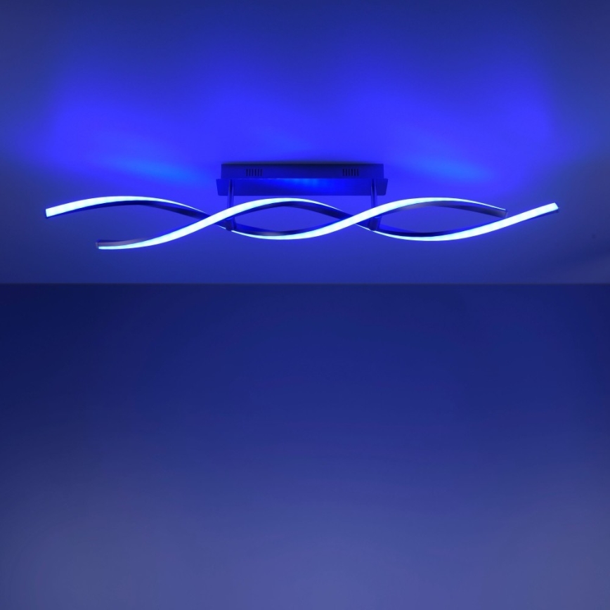 Leuchten Direkt 11993-55 - LED RGB Dimmable surface-mounted chandelier SWING 2xLED/8,5W/230V 2700-5000K + remote control