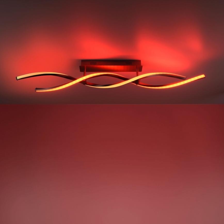 Leuchten Direkt 11993-55 - LED RGB Dimmable surface-mounted chandelier SWING 2xLED/8,5W/230V 2700-5000K + remote control