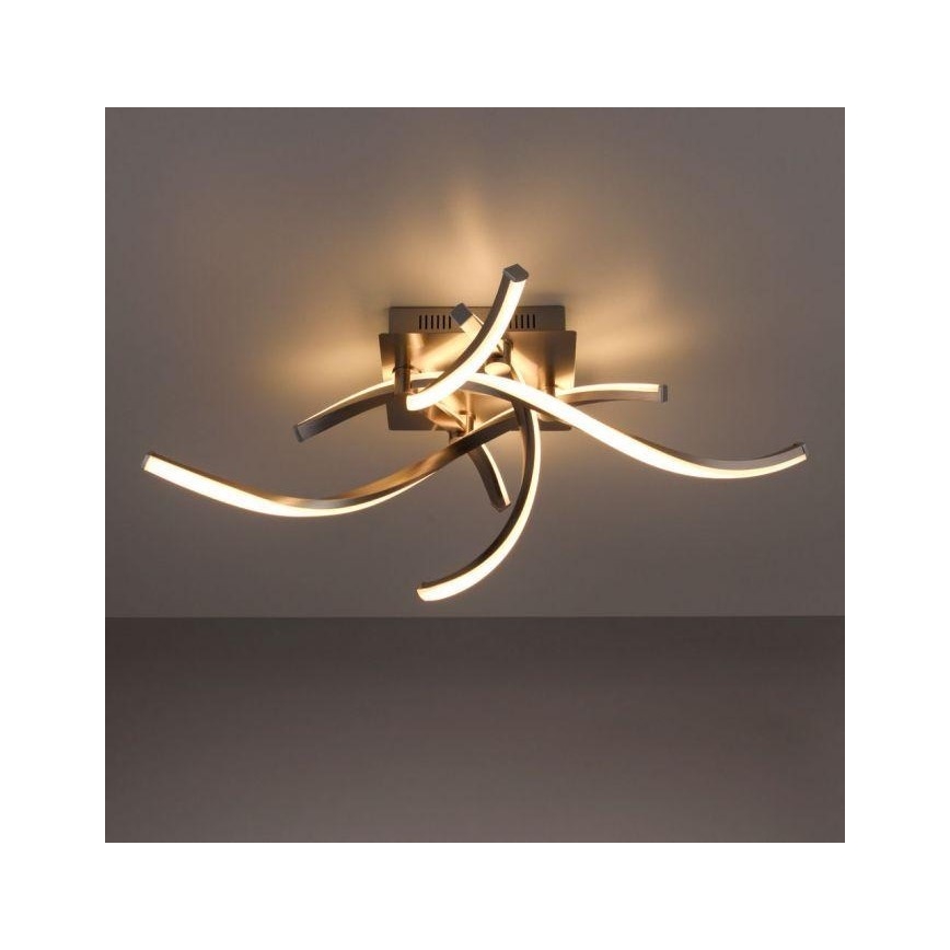 Leuchten Direkt 11995-55 - LED RGB Dimmable surface-mounted chandelier SWING LED/24,4W/230V 2700-5000K + remote control