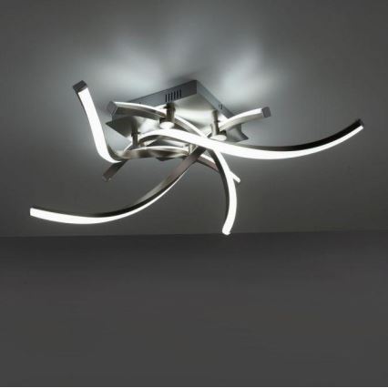 Leuchten Direkt 11995-55 - LED RGB Dimmable surface-mounted chandelier SWING LED/24,4W/230V 2700-5000K + remote control