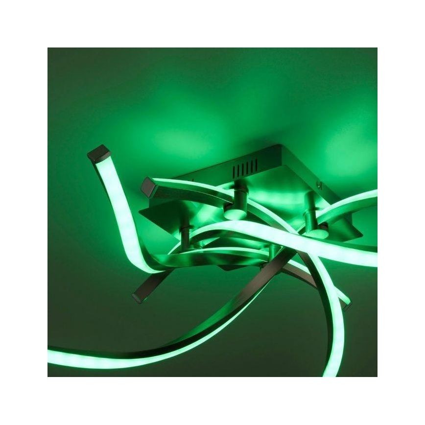 Leuchten Direkt 11995-55 - LED RGB Dimmable surface-mounted chandelier SWING LED/24,4W/230V 2700-5000K + remote control
