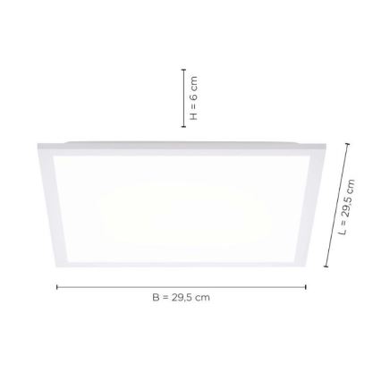 Leuchten Direkt 12200-16 - LED Ceiling light FLAT LED/17W/230V