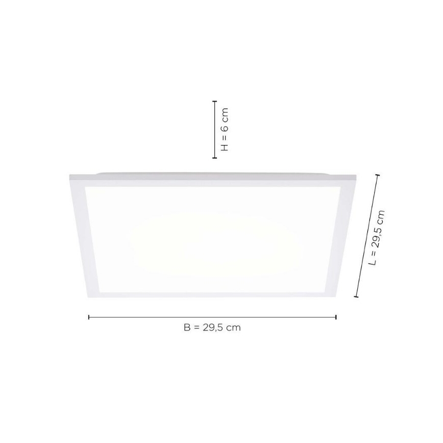 Leuchten Direkt 12200-16 - LED Ceiling light FLAT LED/17W/230V