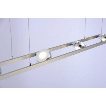 Leuchten Direkt 12470-55 - LED RGB Dimmable chandelier on a string OPTI 8xLED/3W/230V + remote control