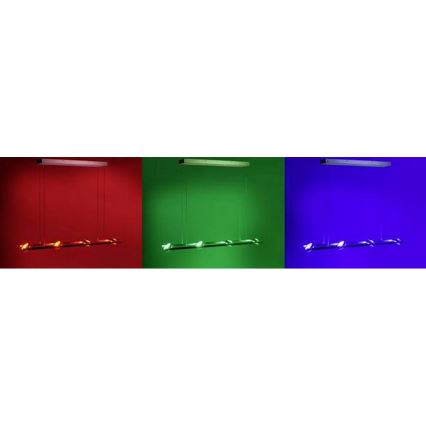 Leuchten Direkt 12470-55 - LED RGB Dimmable chandelier on a string OPTI 8xLED/3W/230V + remote control
