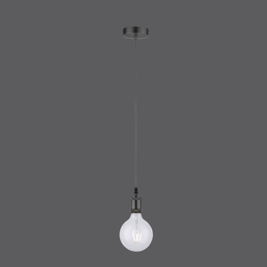 Leuchten Direkt 13570-18 - Chandelier on a string DIY 1xE27/60W/230V black