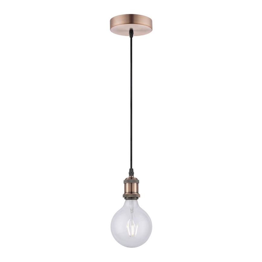 Leuchten Direkt 13570-20 - Chandelier on a string DIY 1xE27/60W/230V copper