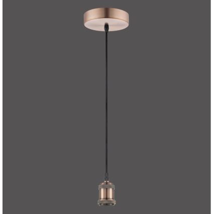Leuchten Direkt 13570-20 - Chandelier on a string DIY 1xE27/60W/230V copper