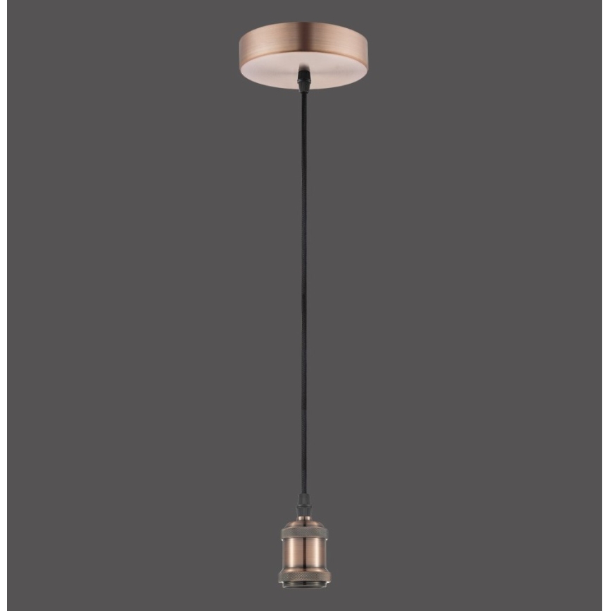 Leuchten Direkt 13570-20 - Chandelier on a string DIY 1xE27/60W/230V copper