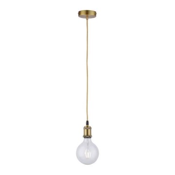 Leuchten Direkt 13570-60 - Chandelier on a string DIY 1xE27/60W/230V brass