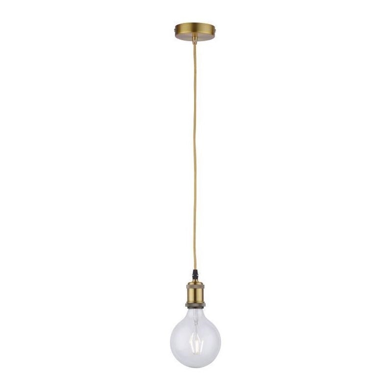 Leuchten Direkt 13570-60 - Chandelier on a string DIY 1xE27/60W/230V brass