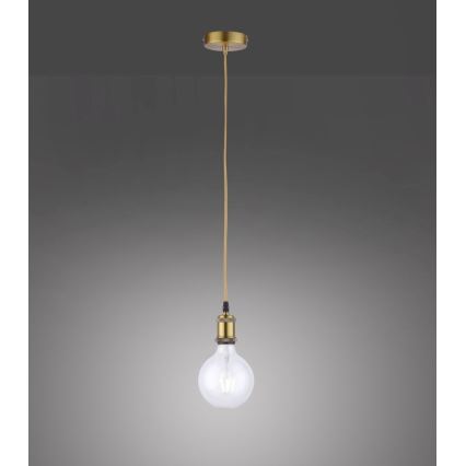 Leuchten Direkt 13570-60 - Chandelier on a string DIY 1xE27/60W/230V brass