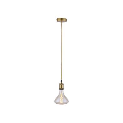 Leuchten Direkt 13570-60 - Chandelier on a string DIY 1xE27/60W/230V brass