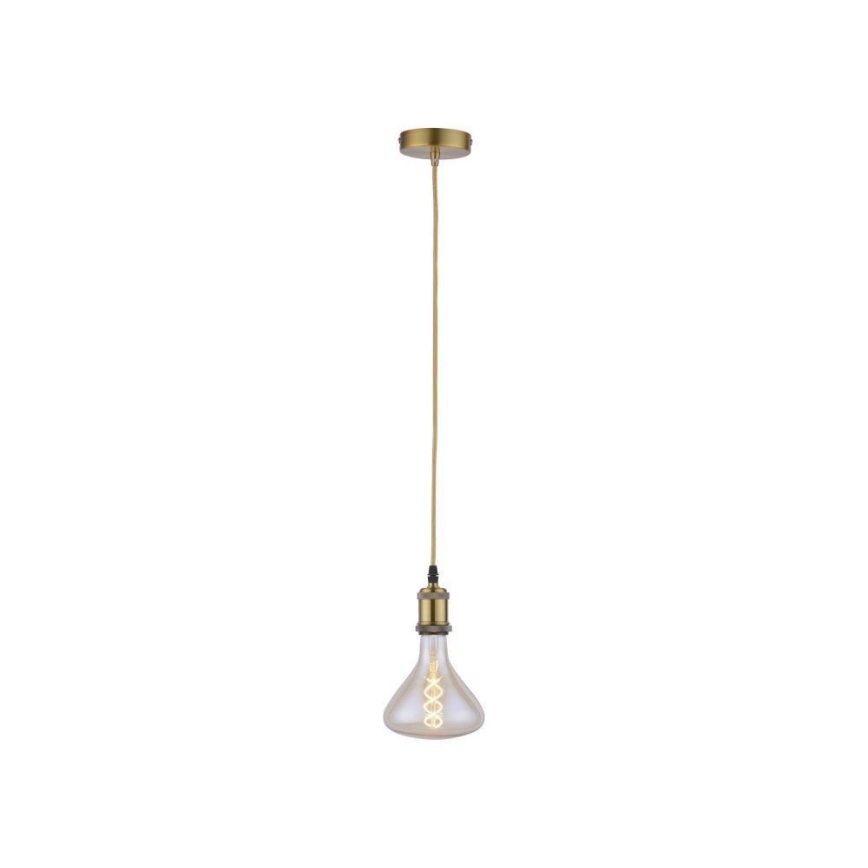 Leuchten Direkt 13570-60 - Chandelier on a string DIY 1xE27/60W/230V brass