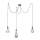 Leuchten Direkt 13571-18 - Chandelier on a string DIY 3xE27/60W/230V spider black
