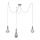 Leuchten Direkt 13571-55 - Chandelier on a string DIY 3xE27/60W/230V spider matte chrome