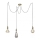 Leuchten Direkt 13571-60 - Chandelier on a string DIY 3xE27/60W/230V spider brass