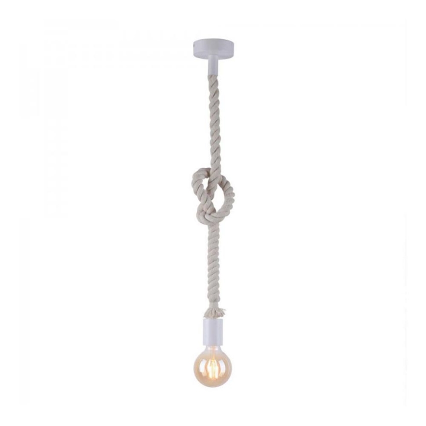 Leuchten Direkt 13572-16 - Chandelier on a string DIY 1xE27/10W/230V white